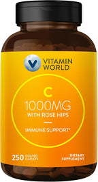 Vitamin World C-1000 mg con Bioflavonoides y Escaramujo - 400 Caplets Recubiertos