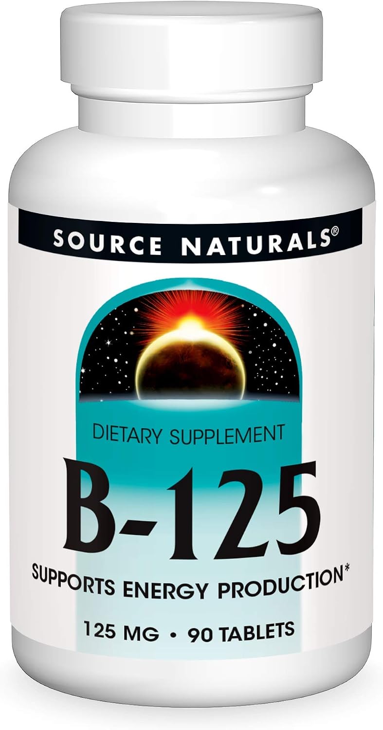 Source Naturals B-125, B-125 Complejo B para Apoyo Energético – 90 Tabletas