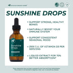 Mountain Meadow Herbs Sunshine Drops - Vitamina D3 Vegana, 2oz (60ml)