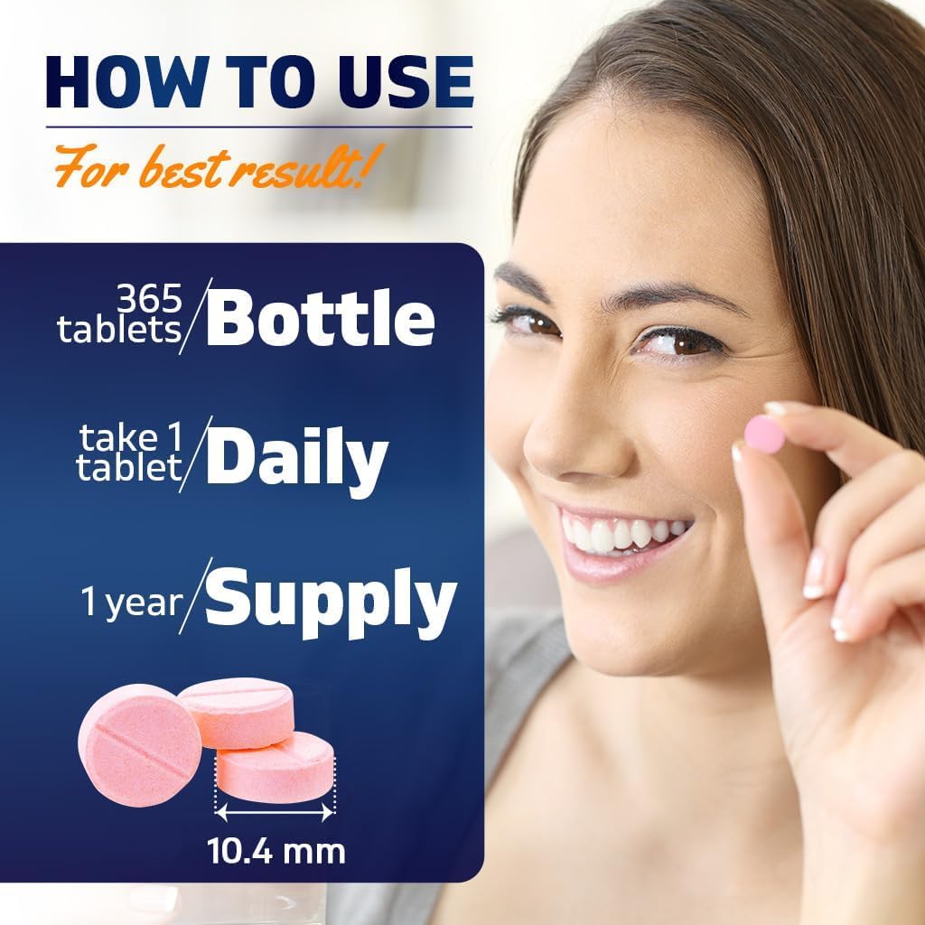 Vitamatic Vitamina B12 1000 mcg – Tabletas de Disolución Rápida con Sabor a Bayas – 2 Frascos de 365 Tabletas – Apoyo al Metabolismo Energético y Sistema Nervioso