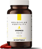 VIVOMEGA Fish Oil con VESIsorb® – Suplemento de Omega 3 con Vitamina D3 y K2 para el Bienestar Reproductivo – 60 Cápsulas Blandas