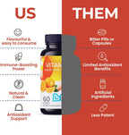 LIVS Vitamina C 250mg Gomitas para Niños y Adultos - 60 unidades