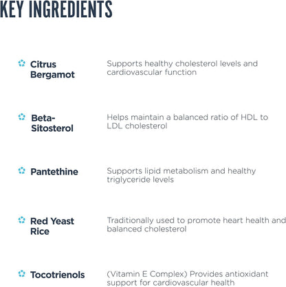 Revive MD Lipid Support - Fórmula para el Apoyo Lipídico con Beta Sitosterol, Bergamota de Citrus y Pantetina (30 dosis) – Image 4