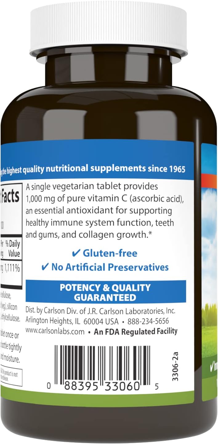 Carlson - Vitamina C 1.000 mg, 100 Comprimidos