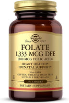 Solgar Folate 1,333 mcg DFE (800 mcg Folic Acid) - 250 Tablets