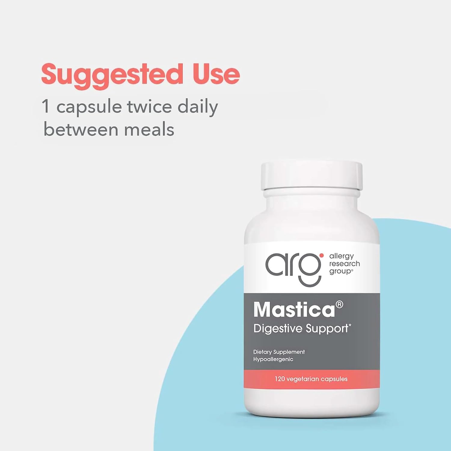 Allergy Research Group Mastica – Apoyo Digestivo con Resina de Mástique de Quíos, 1000 mg, 60 Cápsulas