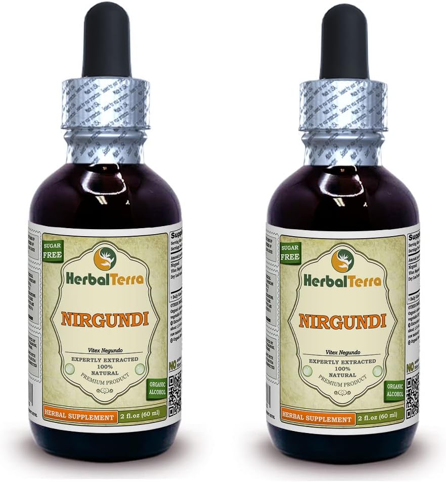 Extracto Líquido de Nirgundi (Vitex Negundo) – 4 botellas de 4 oz
