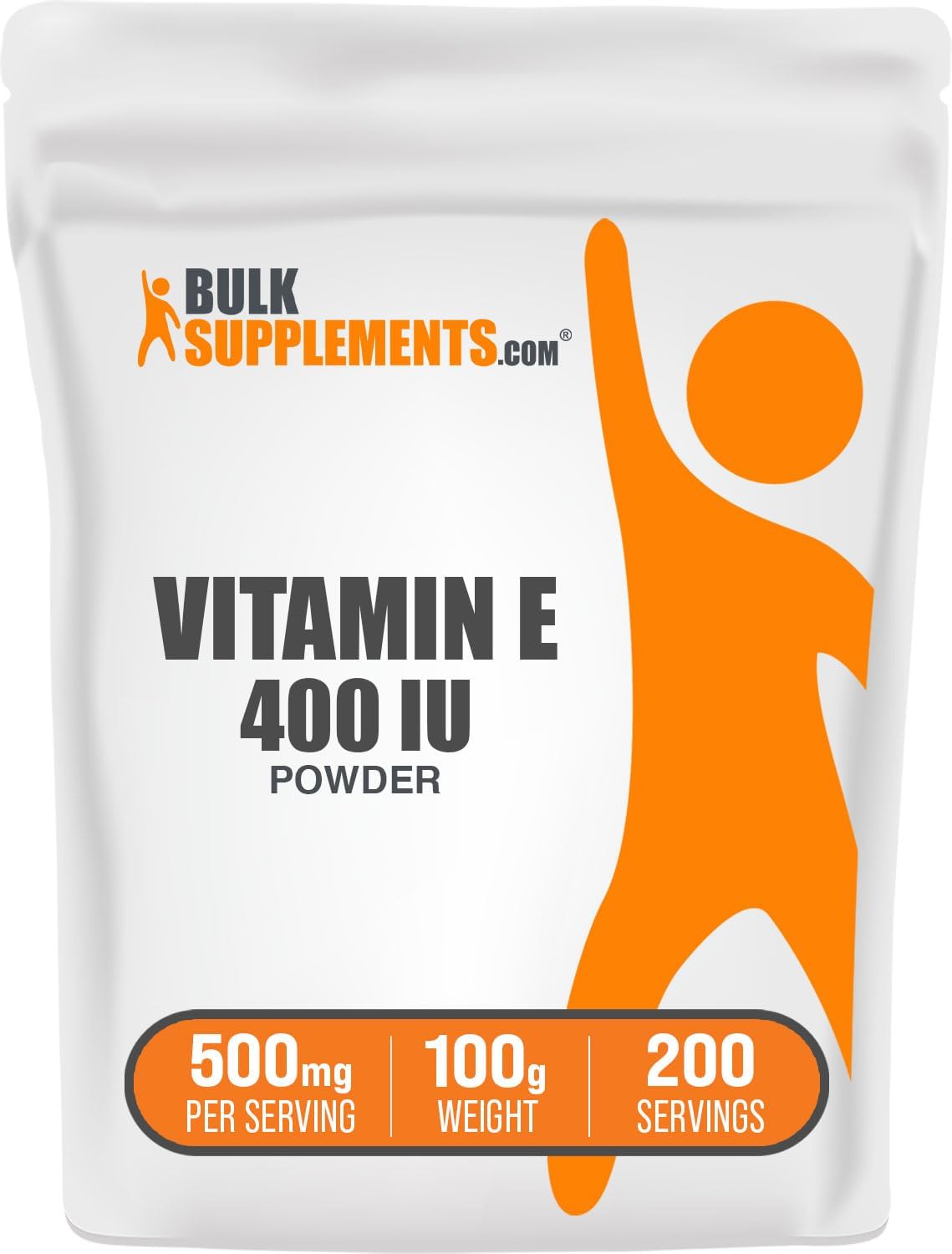 Vitamin E 400 IU Powder - D-Alpha Tocopherol, 500 mg per Serving, 100 g