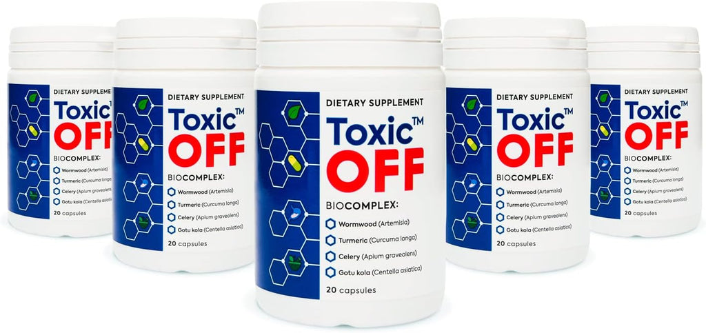 Toxic OFF - Suplemento Natural Energizante - 20 Cápsulas