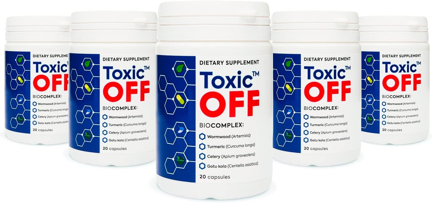 Toxic OFF - Suplemento Natural Energizante - 20 Cápsulas