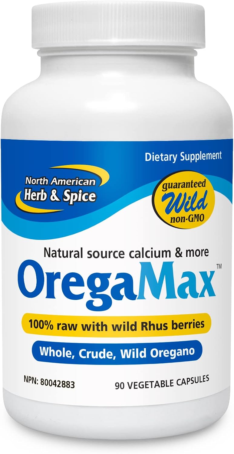OregaMax - 90 Cápsulas Vegetales - Suplemento de Aceite de Orégano Silvestre con Ajo y Cebolla