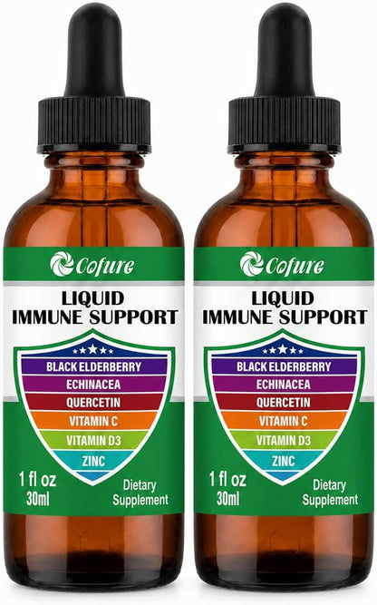 Cofure Zinc Quercetin Vitamina C D3 Líquido – Quercetina, equinácea y saúco: Estos fitonutrientes y extractos – Image 8