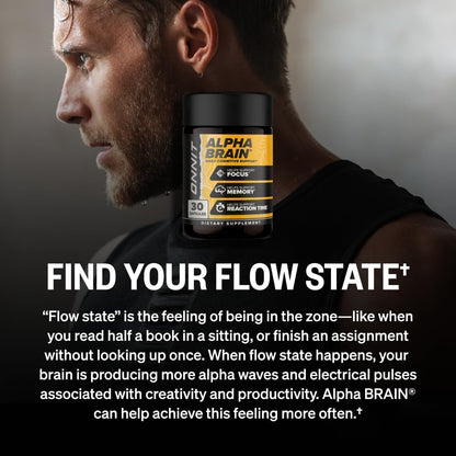 ONNIT Alpha Brain Cápsulas Nootrópicas para – Huperzina A: Inhibe la enzima que descompone la acetilcolina, – Image 2