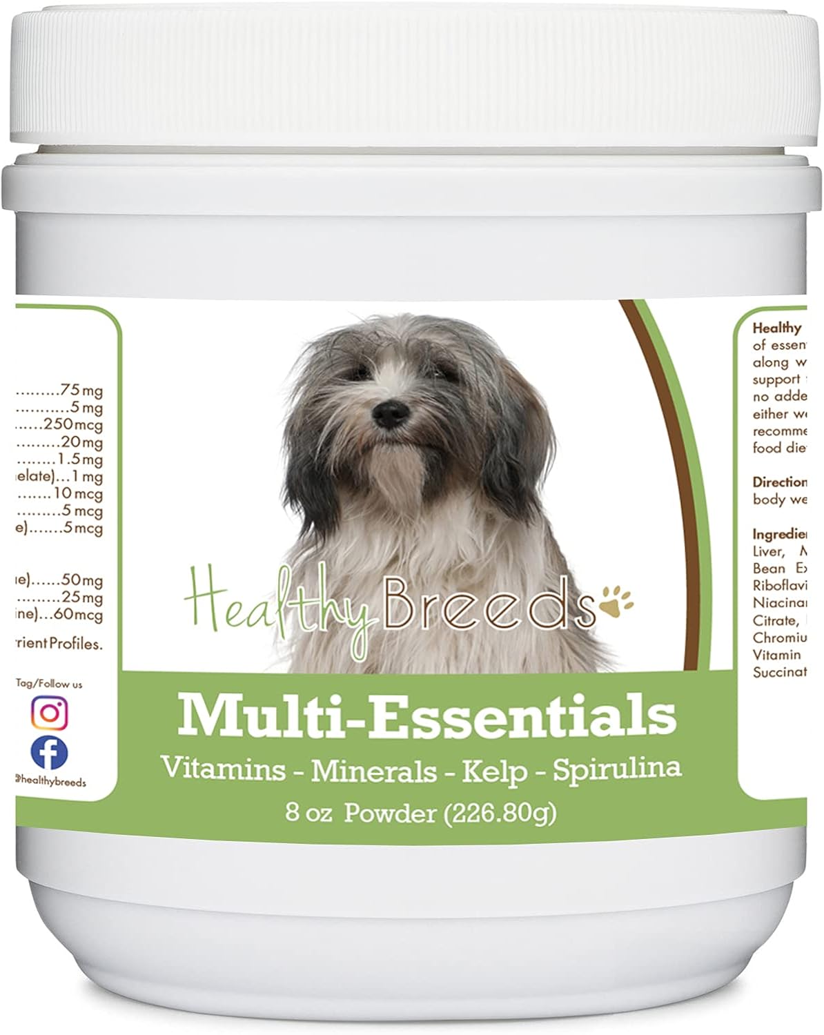 Healthy Breeds Polvo Multivitamínico para Perros - Suplemento de Vitaminas, Minerales y Antioxidantes - 227 g