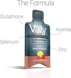 Vaily Suplemento de Apoyo Inmunológico - Glutatión Líquido 860 mg con Vitamina C, Zinc y Selenio - Antioxidante de Alta Potencia - 30 Viales