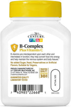 21st Century Complejo B con Vitamina C, 100 tabletas