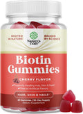 Nature's Craft Gomitas de Biotina Natural para Cabello, Piel y Uñas - 60 unidades