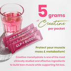 Dr. Stephanie's GLP-1 Buddy: Mezcla de bebida sabor fresa sandía para apoyo digestivo y preservación de masa muscular