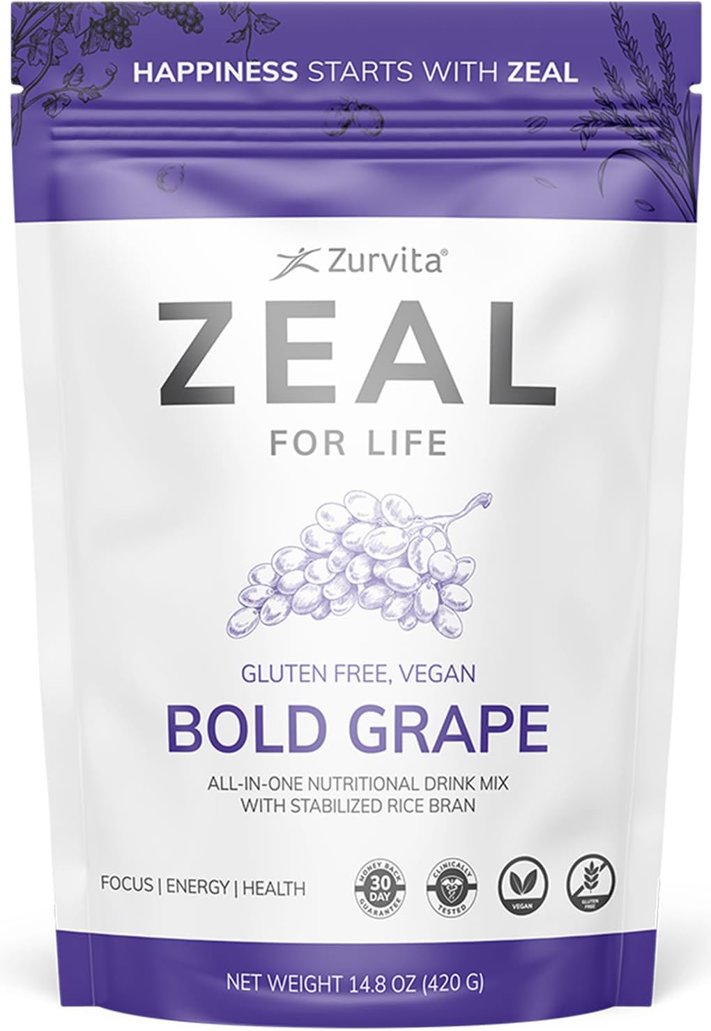Zurvita - Zeal for Life 30-Day Wellness Bag - Sabor Tropic Dream, 420 g