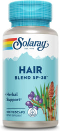 Solaray Hair Blend SP-38 - Apoyo Capilar Herbal - 100 Cápsulas Vegetarianas