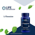 Life Extension L-Teanina, 60 Cápsulas Vegetarianas (Pack de 2)
