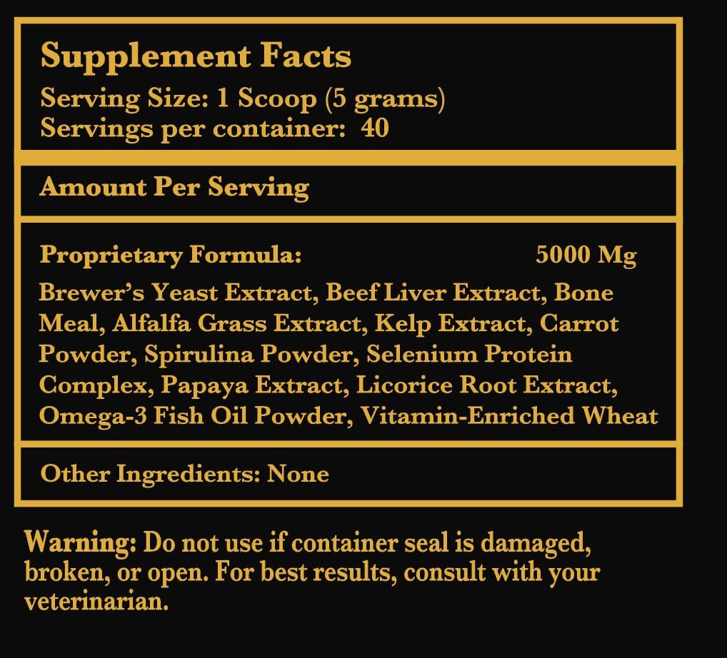 Lexelium Multivitamínico 12-en-1 para Perros y Gatos con Omega-3 - 200g