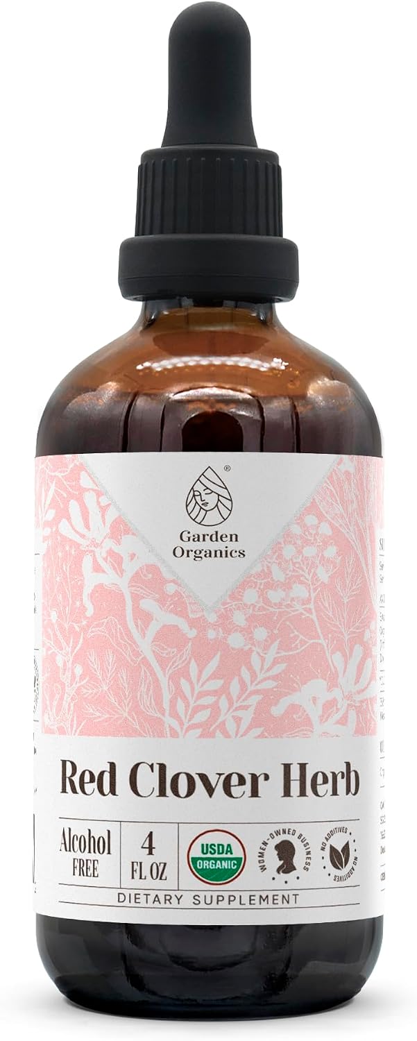 Extracto Orgánico de Trébol Rojo (Trifolium Pratense) Sin Alcohol - 118 ml