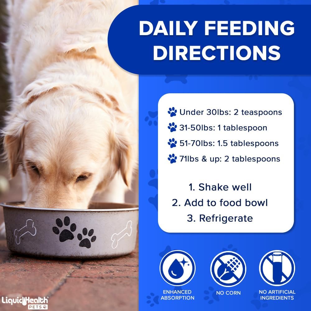 LIQUIDHEALTH Pets K9 Complete 8-en-1 Multivitamínico Líquido para Perros