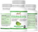 Nutrisalud Products Cápsulas de Guanábana Extra Potente 1350mg por ración. Set de 2 frascos con 90 cápsulas cada uno.