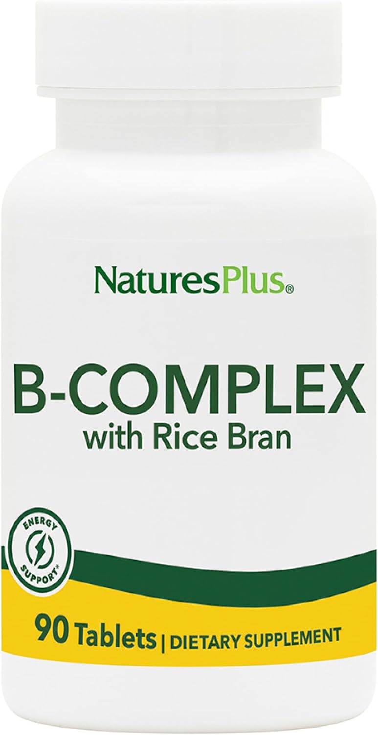 NaturesPlus Complejo B con Salvado de Arroz - 90 Comprimidos