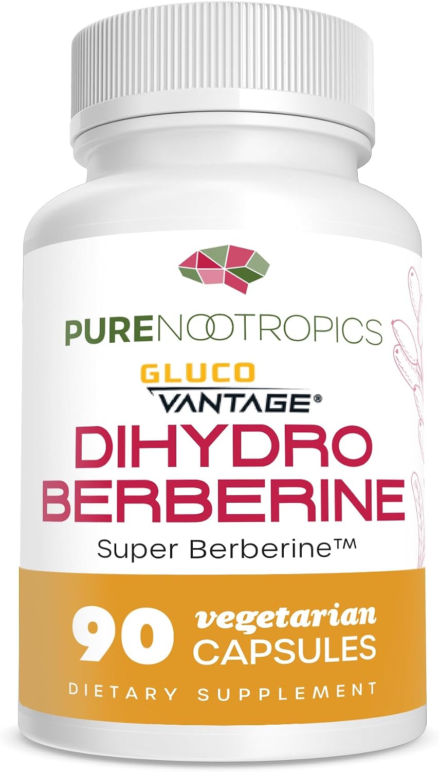 Pure Nootropics - Dihidroberberina (GlucoVantage) 100 mg, 90 Cápsulas | Super Berberine