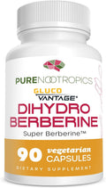 Pure Nootropics - Dihidroberberina (GlucoVantage) 100 mg, 90 Cápsulas | Super Berberine