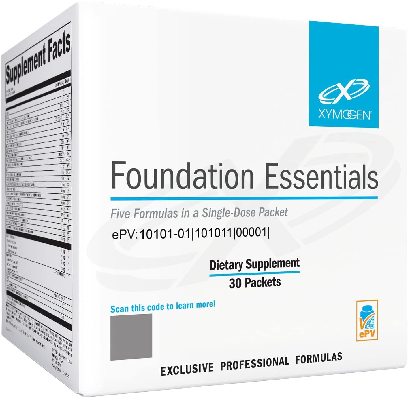 XYMOGEN Foundation Essentials - Paquete Diario de Suplementos (30 sobres)