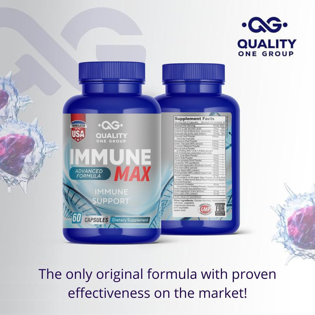 QUALITY ONE Immune Support Complex – Complejo de Apoyo Inmunológico con Vitamina C y Antioxidantes