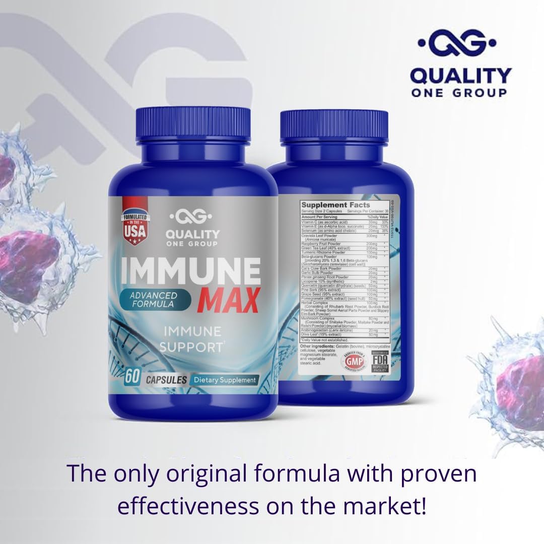 QUALITY ONE Immune Support Complex – Complejo de Apoyo Inmunológico con Vitamina C y Antioxidantes