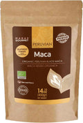 Maca Negra Peruana Orgánica Gelatinizada - 400g (14.1 oz) - 80 porciones