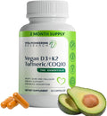 Vita Pioneering Research 5-en-1 Vitamina D3 2000UI + K2 MK-7 con Cúrcuma y CoQ10