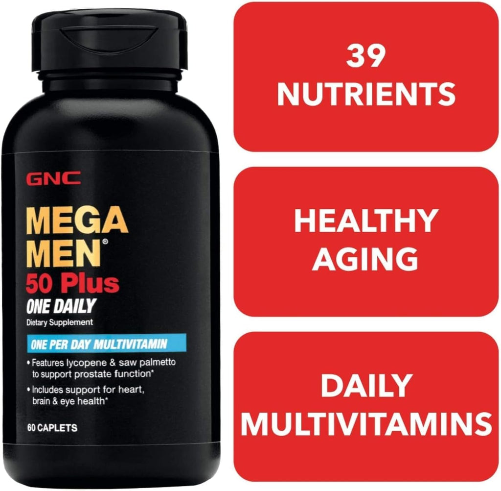 GNC Mega Men 50 Plus One Daily, 60 comprimidos
