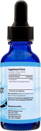Absonutrix Extracto de Bergamota Citrus 500 mg, 118 ml (4 fl oz) – 200 Raciones – Gotas Líquidas