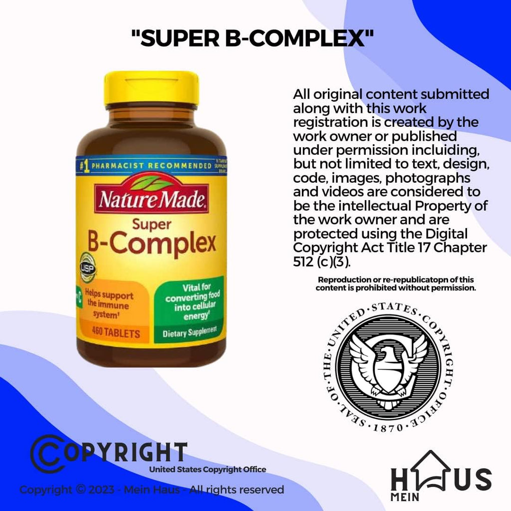 Nature Made Super B Energy Complex, 460 Comprimidos