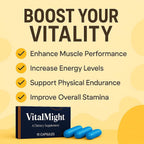 Vital Might Sports Nutrition para Mejor Rendimiento, Energía y Resistencia, 10 Cápsulas