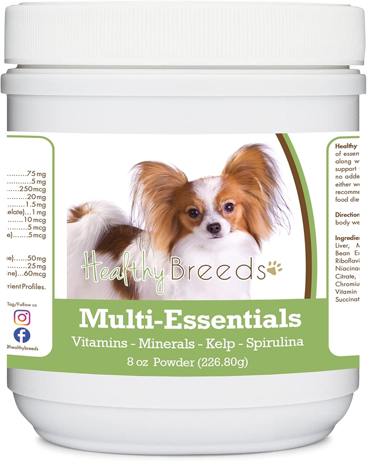Healthy Breeds Papillon Multi-Essentials Powder for Dogs - 227 g