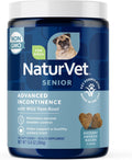 NaturVet Senior Advanced Incontinencia para Perros – Complemento para Control de Vejiga – 120 Snacks Blandos