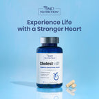 1MD Nutrition CholestMD con extracto de hoja de olivo, Bergavit, Niacina y Ajo | 60 cápsulas