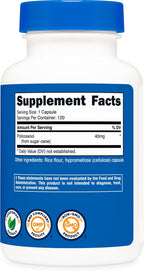 Nutricost Policosanol 40mg, 120 Cápsulas - Sin Gluten, No GMO, Apto para Vegetarianos