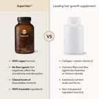Moon Juice SuperHair - Vitaminas para el cabello con Biotina, 120 cápsulas