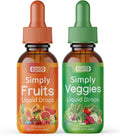 Simply Nature's Pledge - Suplemento de Frutas y Verduras - Gotas Líquidas - Superalimentos Integrales - Sin Soja - Hecho en EE. UU.