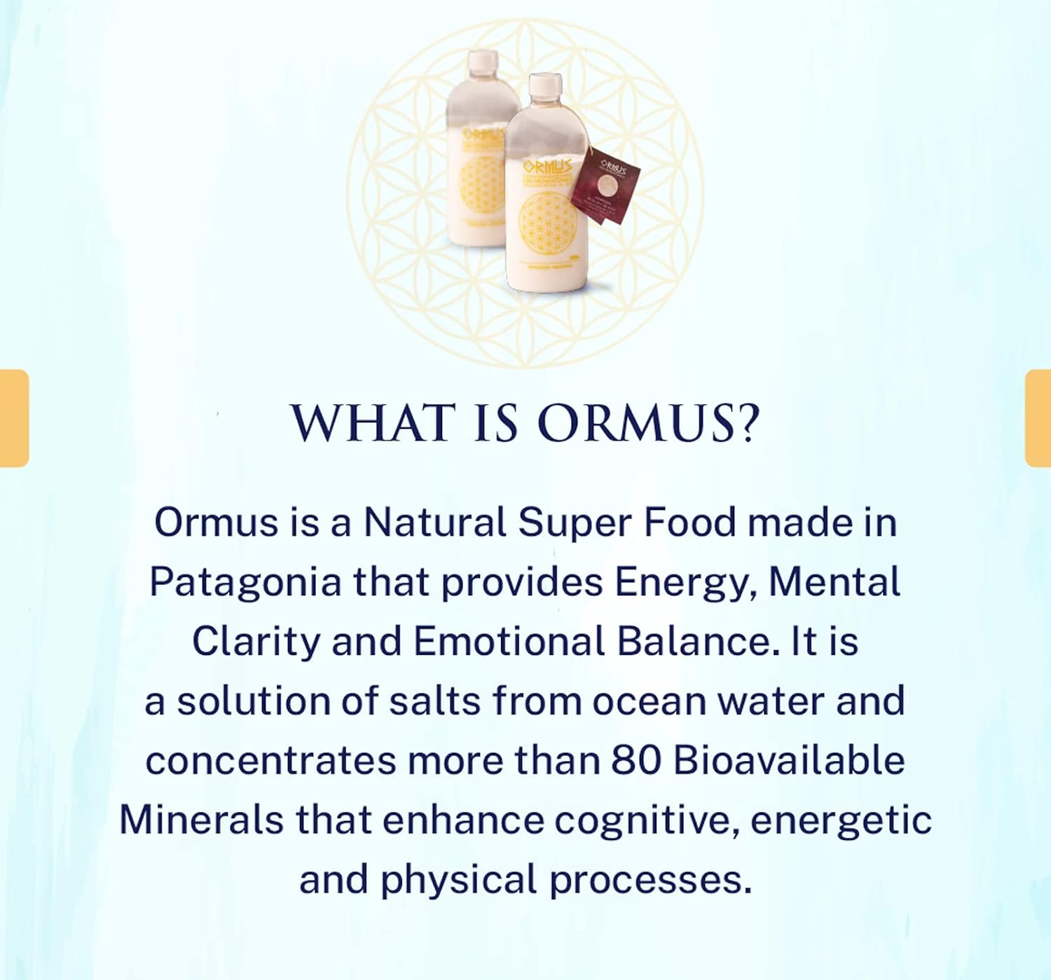 ORMUS PATAGONIA ARGENTINA - Oro Monoatómico Puro 500ml - Suplemento Líquido de Minerales para Energía y Claridad Mental