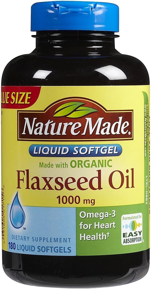 Aceite de Linaza 1000 mg Cápsulas Blandas