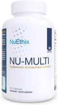 NuEthix Formulations Nu-Multi Multivitamínico con Micronutrientes, 90 Cápsulas